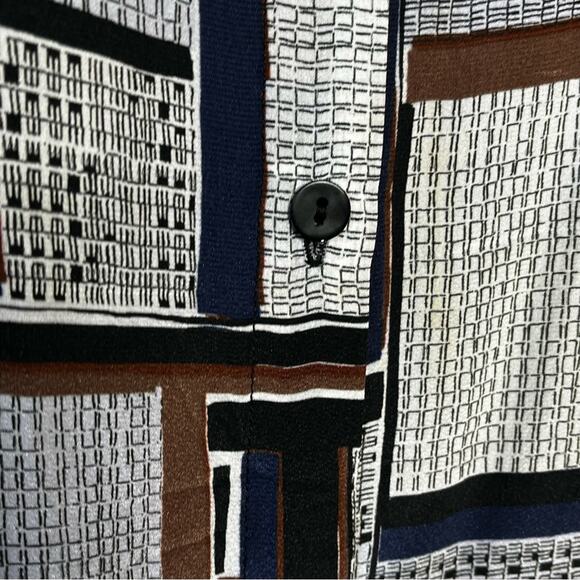 NIC + ZOE Silk & Viscose Falling Cube Tunic Blouse from Texas by Ciao Sz Medium - Picture 4 of 6